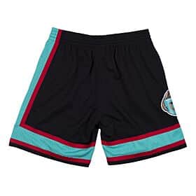 Vancouver Grizzlies Mitchell & Ness 2001-02 Hardwood Classics Swingman Shorts - Black and Teal
