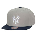 New York Yankees Mitchell & Ness MLB Away Snapback Coop - Grey/Blue