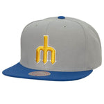 Seattle Mariners MLB Mitchell & Ness Away Snapback Coop - Grey