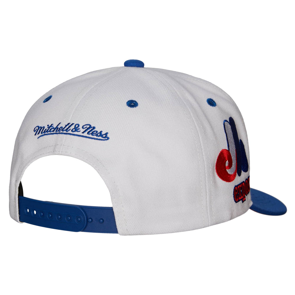 Mitchell & Ness Montreal Expos Blue Coop Evergreen Snapback Hat