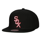 Chicago White Sox MLB Mitchell & Ness Evergreen Snapback Coop - Black