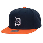 Detroit Tigers MLB Mitchell & Ness Evergreen Snapback Coop - Navy