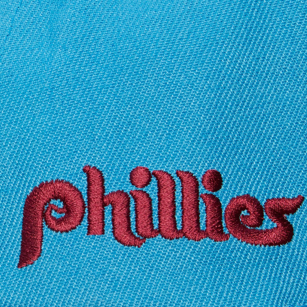 Mens Philadelphia Phillies Mitchell & Ness Powder Blue Logo Baseball Tee  T-Shirt