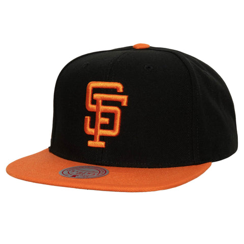 San Francisco Giants MLB Mitchell & Ness Evergreen Snapback Coop - Black