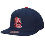 St. Louis Cardinals MLB Mitchell & Ness Evergreen Snapback Coop - Navy