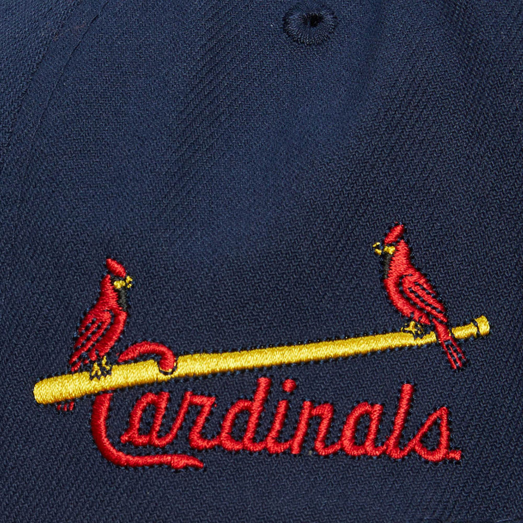 Mitchell & Ness St. Louis Cardinals White Coop Evergreen Snapback Hat