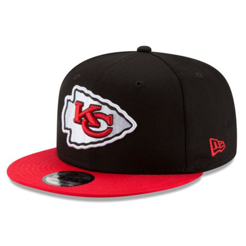 New Era NFL Kansas City Chiefs Two-Tone Basic 9FIFTY Adjustable Snapback Hat - Black/Red