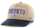 47 NHL Toronto Maple Leafs City Line Hitch Adjustable Snapback Hat - Khaki