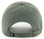 47 Clean Up MLB New York Yankees Adjustable Cap - Moss Green w/ White Logo