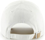 '47 New York Yankees White Noise Logo Clean Up Adjustable Cap - White/Khaki