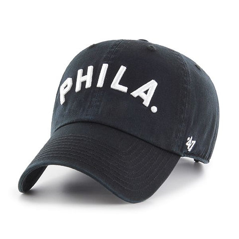 Philadelphia Phillies MLB '47 Cooperstown Clean Up Hat - Black | Adjustable