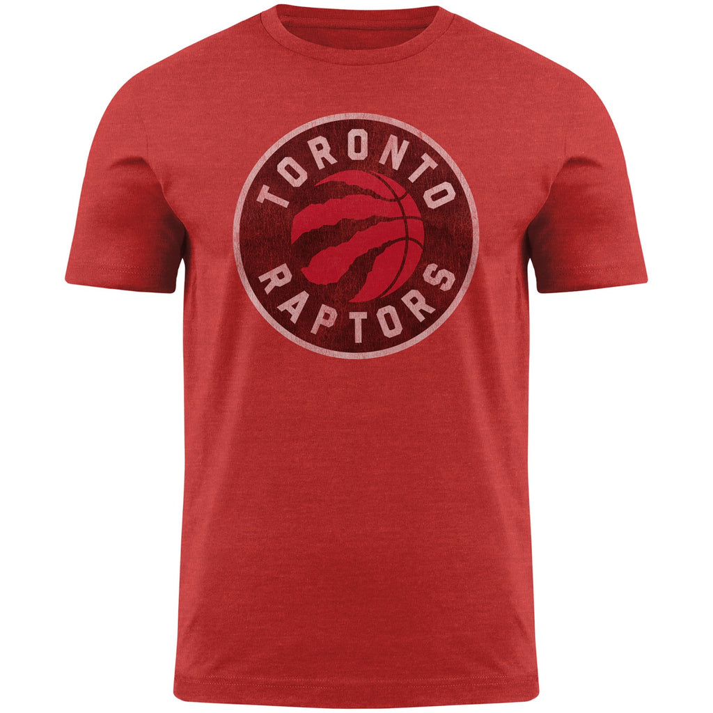 Men's Fanatics Branded Gray NBA Distressed Logo Tri-Blend T-Shirt