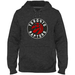 Toronto Raptors NBA Express Twill Logo Hoodie - Charcoal