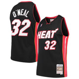 Men's Miami Heat Shaquille O'Neal Black Mitchell & Ness Hardwood Classics 2005/06 Swingman Jersey