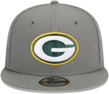 New Era 9Fifty Green Bay Packers Adjustable Snapback - Storm Grey