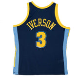 Mitchell & Ness Men's NBA Denver Nuggets Allen Iverson 2006/07 Hardwood Classics Swingman Jersey - Navy