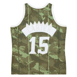 Men's Toronto Raptors 1998-99 Vince Carter #15 Green Camo Mitchell & Ness Swingman Player Jersey