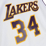 Shaquille O'Neil #34 Los Angeles Lakers 2002 Mitchell & Ness Swingman Jersey - White