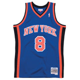 Men's Mitchell & Ness NBA Latrell Sprewell New York Knicks 1998/99 Hardwood Classics Swingman Jersey - Blue