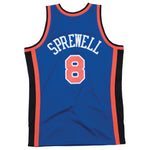 Men's Mitchell & Ness NBA Latrell Sprewell New York Knicks 1998/99 Hardwood Classics Swingman Jersey - Blue