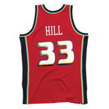 Detroit Pistons Grant Hill Hardwood Classics Road Swingman Jersey by Mitchell & Ness - Red