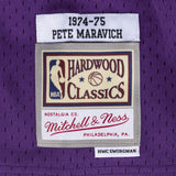 Pete Maravich (Pistol) #44 New Orleans Jazz Mitchell & Ness 1974 Swingman Jersey