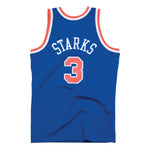 John Starks #3 New York Knicks Mitchell & Ness 1991 Swingman Jersey - Blue