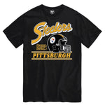 '47 NFL Pittsburgh Steelers Fly By T Shirt - Black