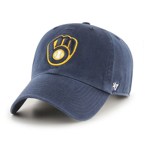 Milwaukee Brewers '47 MLB Navy Clean Up Adjustable Cap