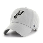 San Antonio Spurs '47 NBA Grey Clean Up Adjustable Cap