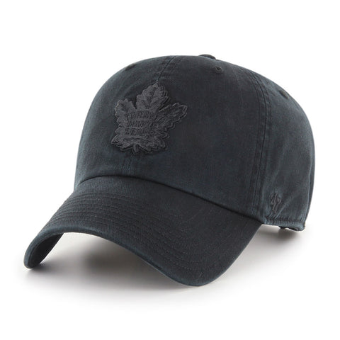 Toronto Maple Leafs '47 Black on Black Clean Up Cap