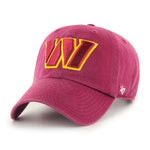 Washington Commanders '47 Brand Maroon Cleanup Adjustable Hat