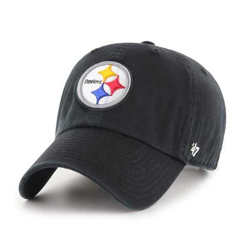 Pittsburgh Steelers NFL ’47 Adjustable Unstructured Clean Up Black Hat