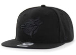 Men's MLB Toronto Blue Jays '47 Black on Black Sure Shot Captain Snapback Hat