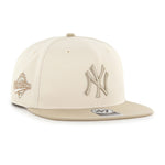 47 Captain MLB New York Yankees Sierra Sure Shot Sidepatch Snapback - Cream