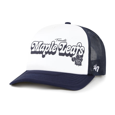 47 NHL Toronto Maple Leafs Vibes Trucker FM Adjustable Snapback Hat - White/Navy