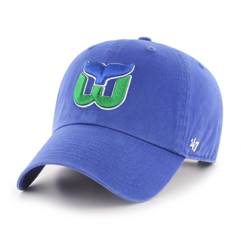 Hartford Whalers '47 NHL Blue Clean Up Adjustable Cap