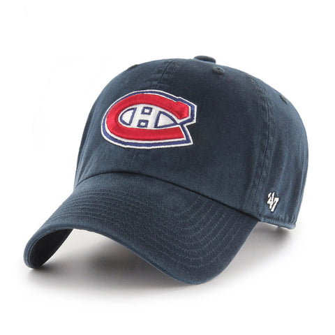 Montreal Canadiens '47 NHL Navy Clean Up Adjustable Cap