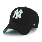 47 MLB New York Yankees Black Mint Double Under Clean Up Adjustable Hat - Black