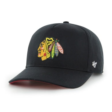 '47 NHL Chicago Blackhawks Primary Hitch Snapback Hat - Black