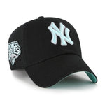 47 MLB New York Yankees Black Mint Double Under Clean Up Adjustable Hat - Black