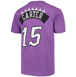 Mitchell & Ness Youth NBA Toronto Raptors Vince Carter Retro Dino Name & Number T-Shirt - Light Purple