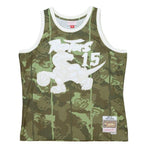 Men's Toronto Raptors 1998-99 Vince Carter #15 Green Camo Mitchell & Ness Swingman Player Jersey