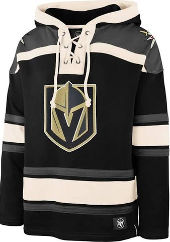 Men's Vegas Golden Knights Lacer Hoodie - Charcoal and Cream