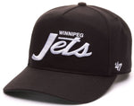 47 NHL Winnipeg Jets Attitude Hitch RF Adjustable Snapback Hat - Black