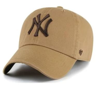 47 New York Yankees Brown Clean Up Adjustable Cap - Dune and Dark Brown