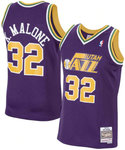 Karl Malone #32 Utah Jazz Mitchell & Ness 1991-92 Hardwood Classics Swingman Jersey - Purple