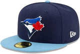 New Era Toronto Blue Jays Alternate 3 Authentic 59Fifty Fitted Hat - Blue & Light Blue