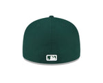 New Era Men's Atlanta Braves Green White Logo 59FIFTY - Fitted Hat