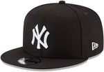 New Era New York Yankees Adjustable 9Fifty MLB Snapback Hat - Black & White Logo